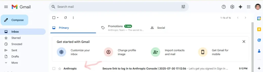 check your email for a verification